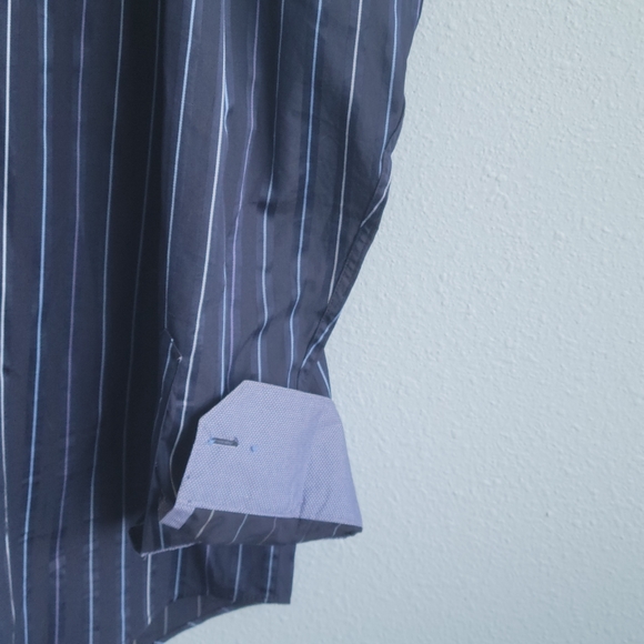 Bugatchi Uomo Button Up Roll Cuff Long Sleeve Shirt - Picture 4 of 8